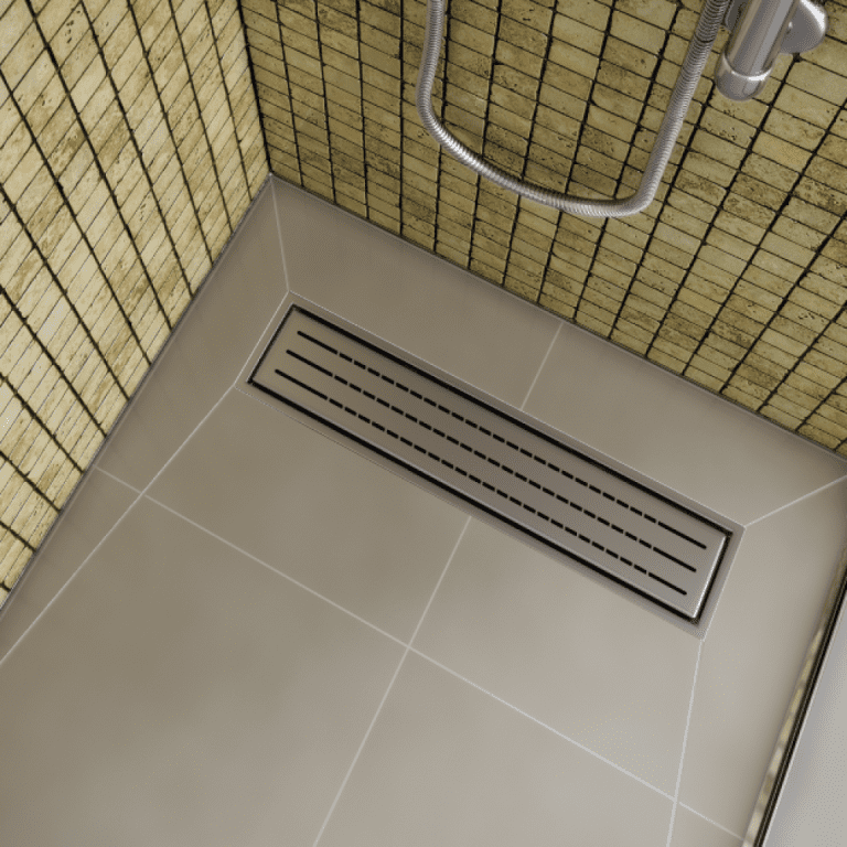 TriForm Shower Base and Slotted Drain