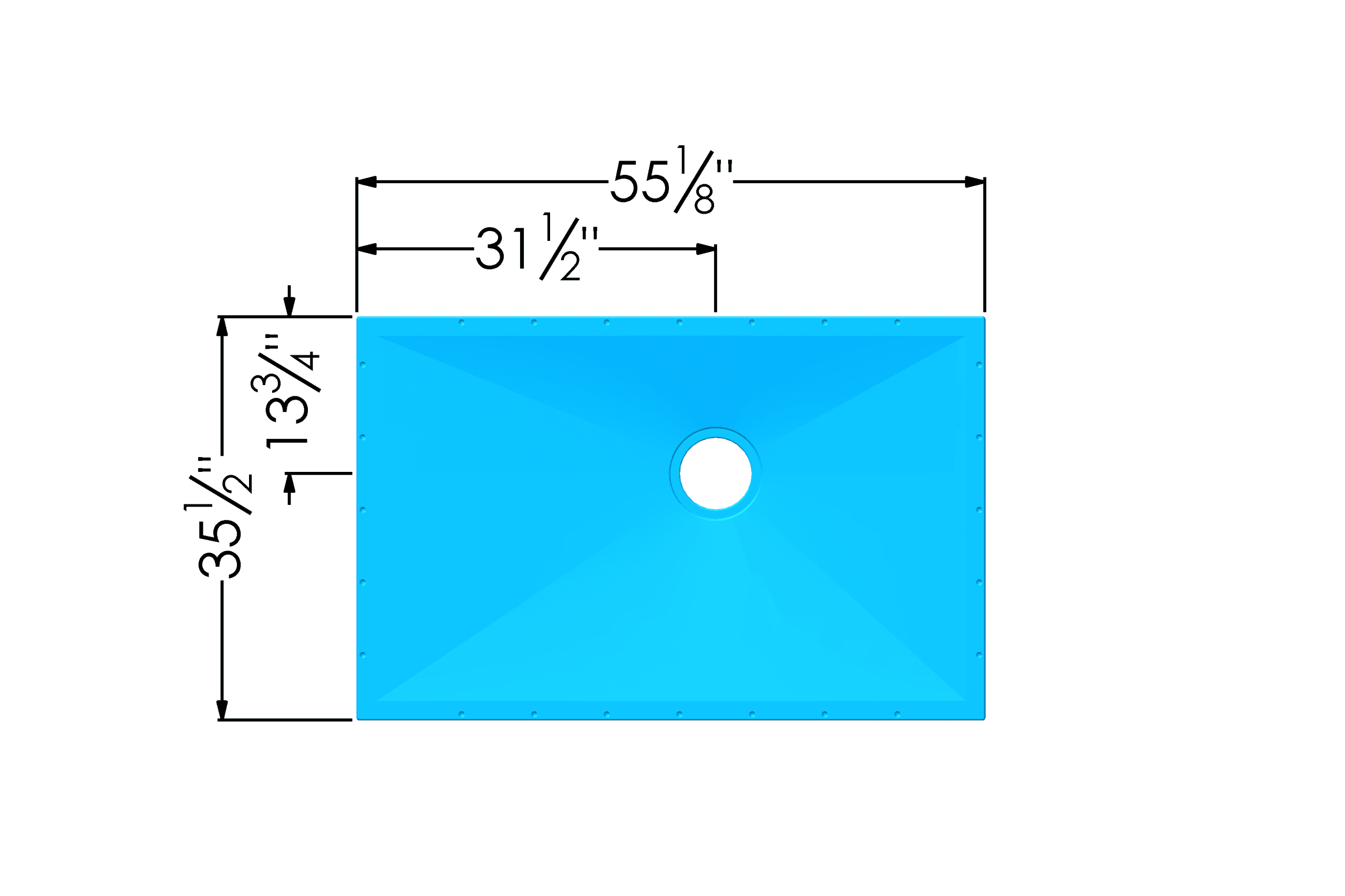 Shower Base Form 21028 | Tuff Form Shower Base - 55 ¹⁄8” x 35 ½” - AKW Resource Center