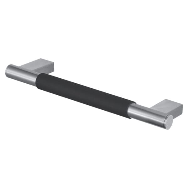 Transolid Maddox 18-inch Grab Bar with Black Rubber Handle