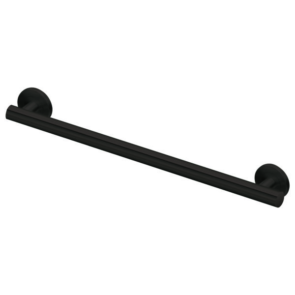 Sienna Stainless Steel 1-1/4-in Dia. 30-inch Grab Bar, in Matte Black